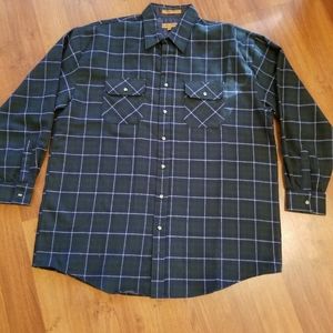 Mens Cobra Creek Flannel Plaid 100% Acrylic Shirt